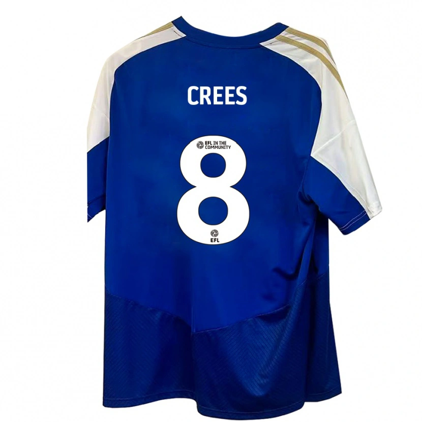 Danxen Damen Harry Crees #8 Blau Weiß Gold Auswärtstrikot Trikot 2025/26 T-Shirt Österreich