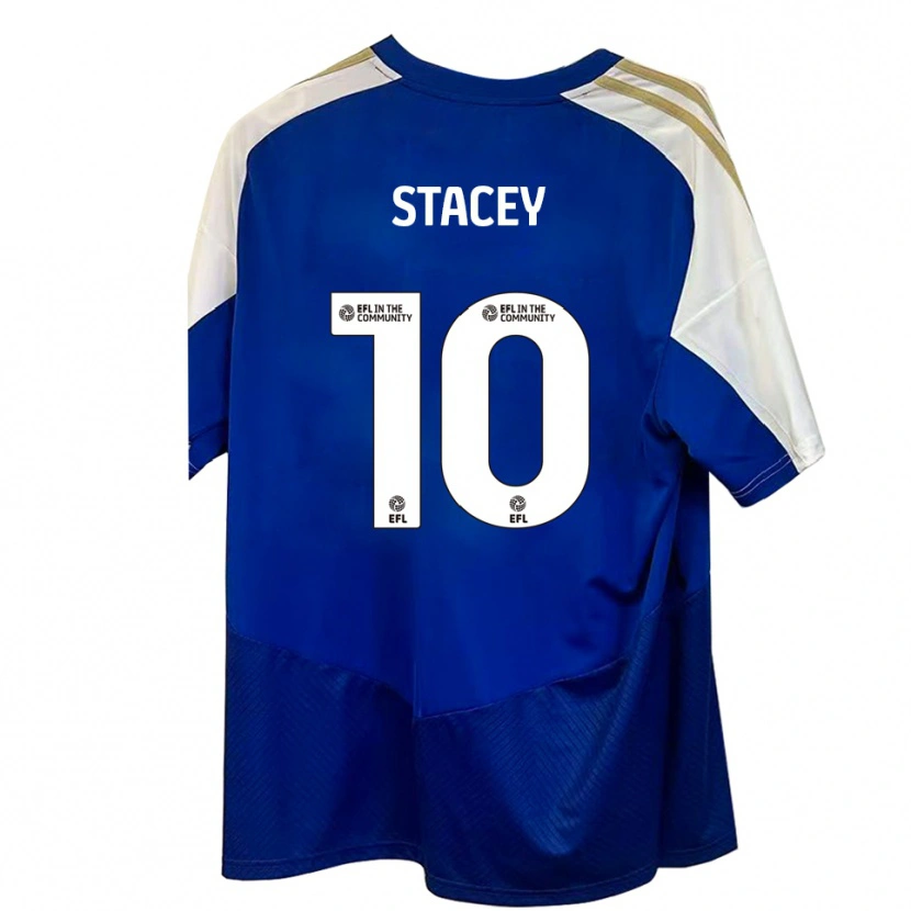Danxen Damen Sarah Stacey #10 Blau Weiß Gold Auswärtstrikot Trikot 2025/26 T-Shirt Österreich