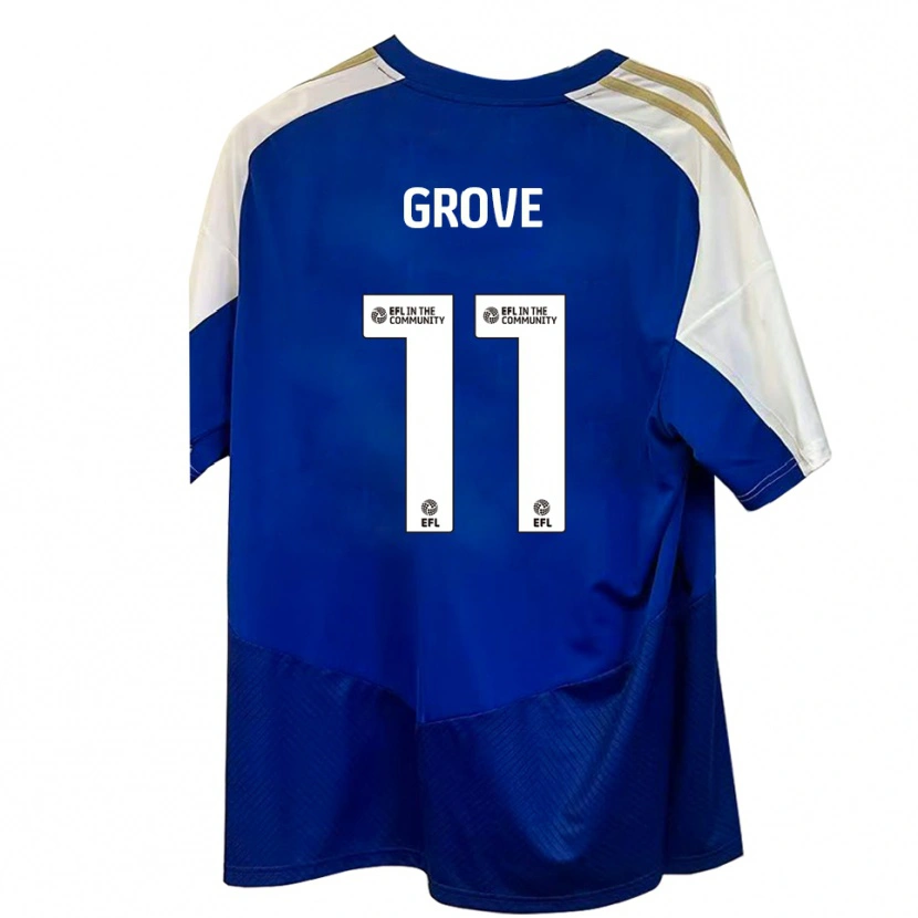 Danxen Damen Jade Grove #11 Blau Weiß Gold Auswärtstrikot Trikot 2025/26 T-Shirt Österreich