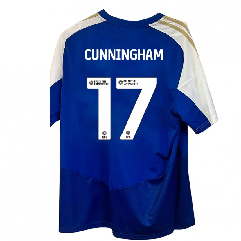 Danxen Damen Zoe Cunningham #17 Blau Weiß Gold Auswärtstrikot Trikot 2025/26 T-Shirt Österreich