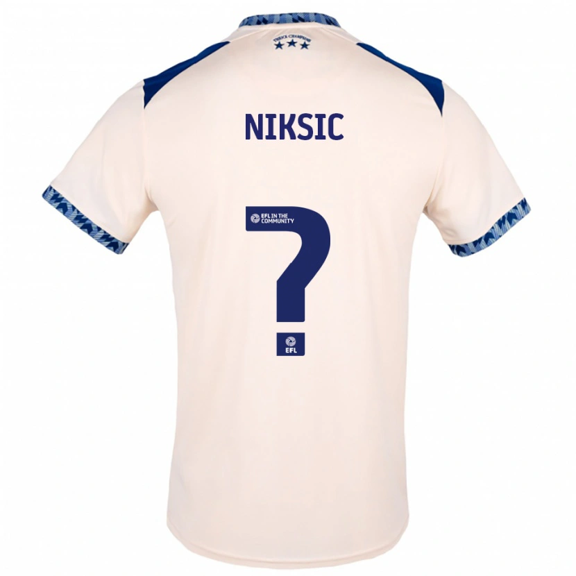 Danxen Damen Hasan Niksic #0 Creme Marine Auswärtstrikot Trikot 2025/26 T-Shirt Österreich
