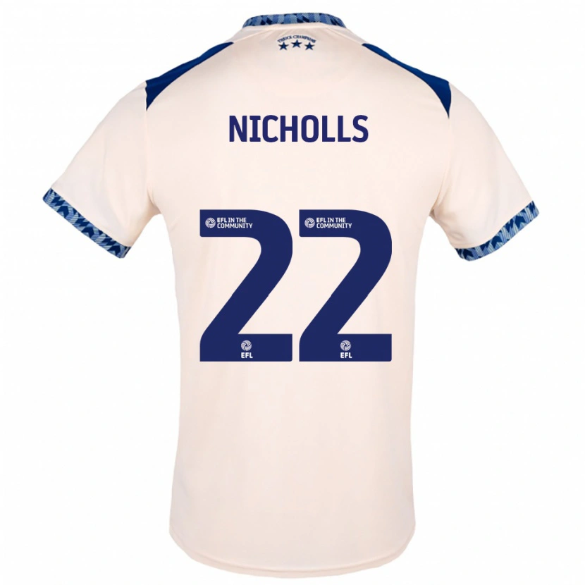 Danxen Damen Lee Nicholls #22 Creme Marine Auswärtstrikot Trikot 2025/26 T-Shirt Österreich