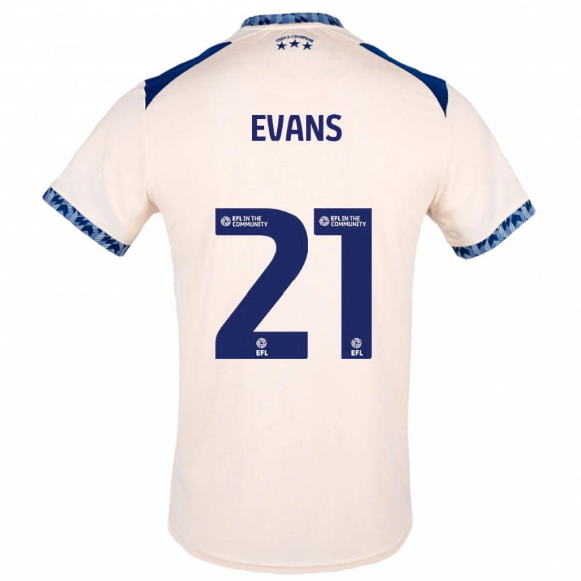 Danxen Damen Antony Evans #21 Creme Marine Auswärtstrikot Trikot 2025/26 T-Shirt Österreich