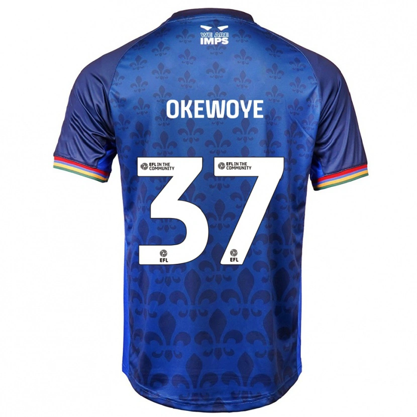 Danxen Damen Gbolahan Okewoye #37 Blau Marine Auswärtstrikot Trikot 2025/26 T-Shirt Österreich