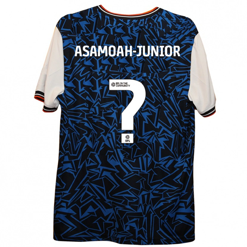 Danxen Damen Lloyd Asamoah-Junior #0 Blau Schwarz Weiß Auswärtstrikot Trikot 2025/26 T-Shirt Österreich