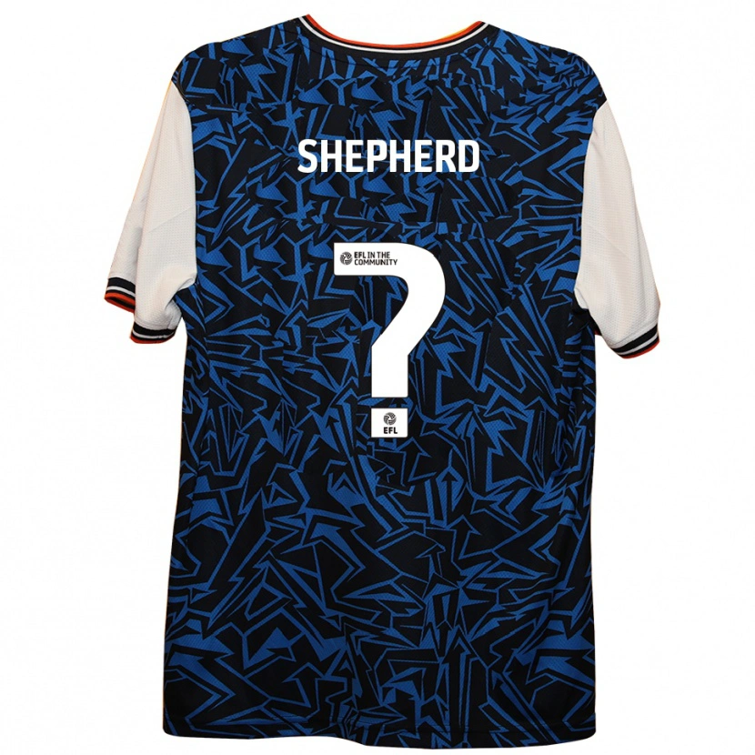 Danxen Damen Archie Shepherd #0 Blau Schwarz Weiß Auswärtstrikot Trikot 2025/26 T-Shirt Österreich