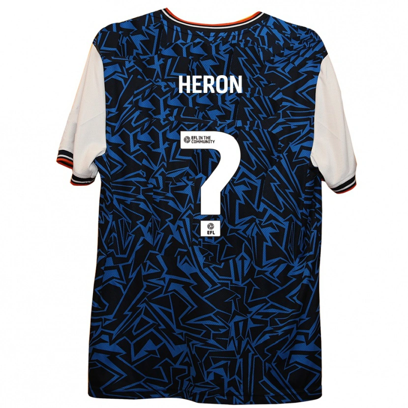 Danxen Damen Archie Heron #0 Blau Schwarz Weiß Auswärtstrikot Trikot 2025/26 T-Shirt Österreich