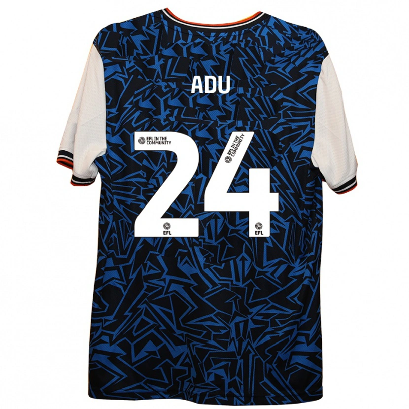 Danxen Damen Bridget Adu #24 Blau Schwarz Weiß Auswärtstrikot Trikot 2025/26 T-Shirt Österreich
