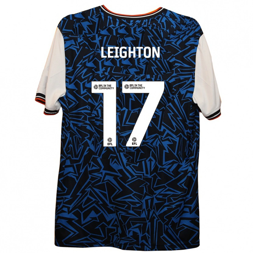 Danxen Damen Amber Leighton #17 Blau Schwarz Weiß Auswärtstrikot Trikot 2025/26 T-Shirt Österreich