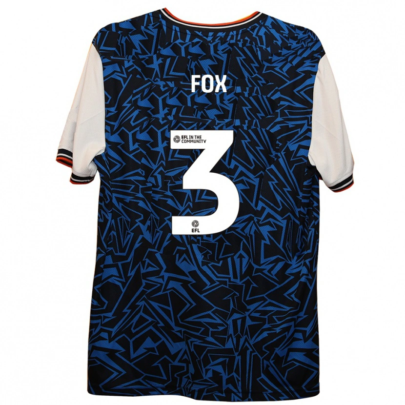 Danxen Damen Harry Fox #3 Blau Schwarz Weiß Auswärtstrikot Trikot 2025/26 T-Shirt Österreich
