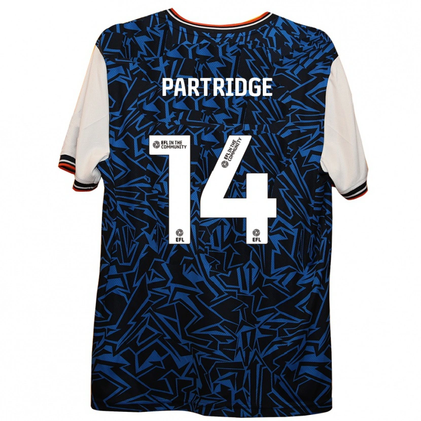 Danxen Damen Francesca Partridge #14 Blau Schwarz Weiß Auswärtstrikot Trikot 2025/26 T-Shirt Österreich