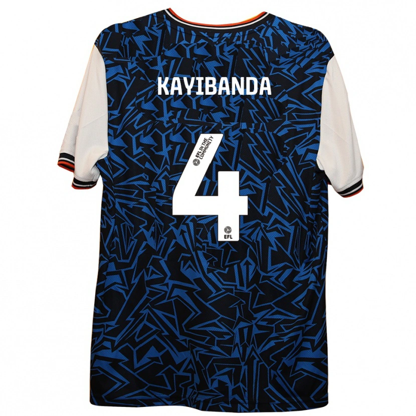 Danxen Damen Claude Kayibanda #4 Blau Schwarz Weiß Auswärtstrikot Trikot 2025/26 T-Shirt Österreich