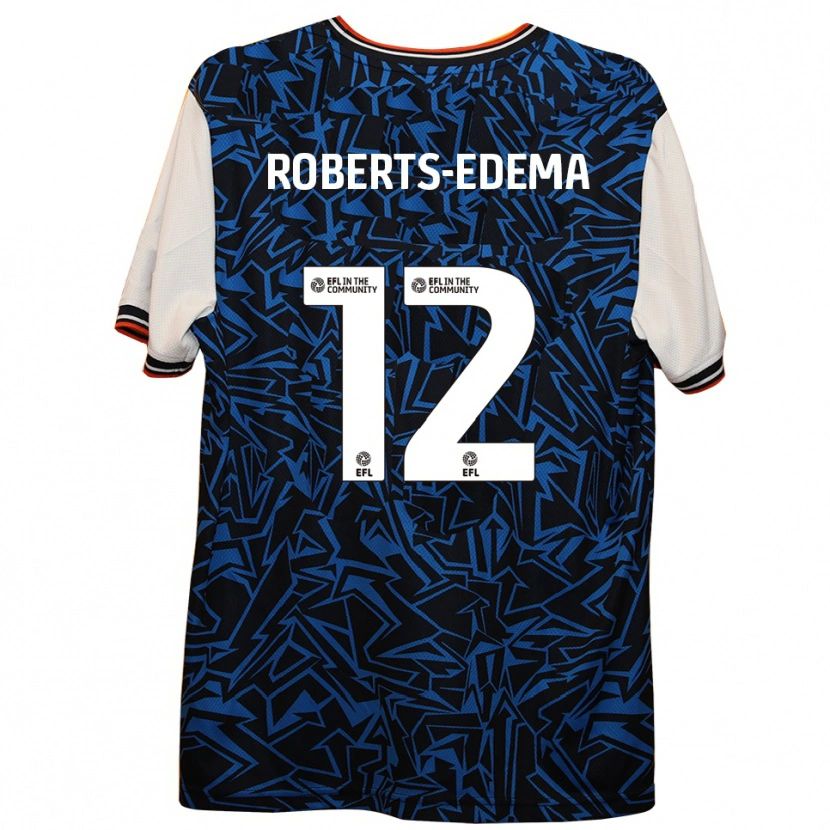 Danxen Damen Kyron Roberts-Edema #12 Blau Schwarz Weiß Auswärtstrikot Trikot 2025/26 T-Shirt Österreich