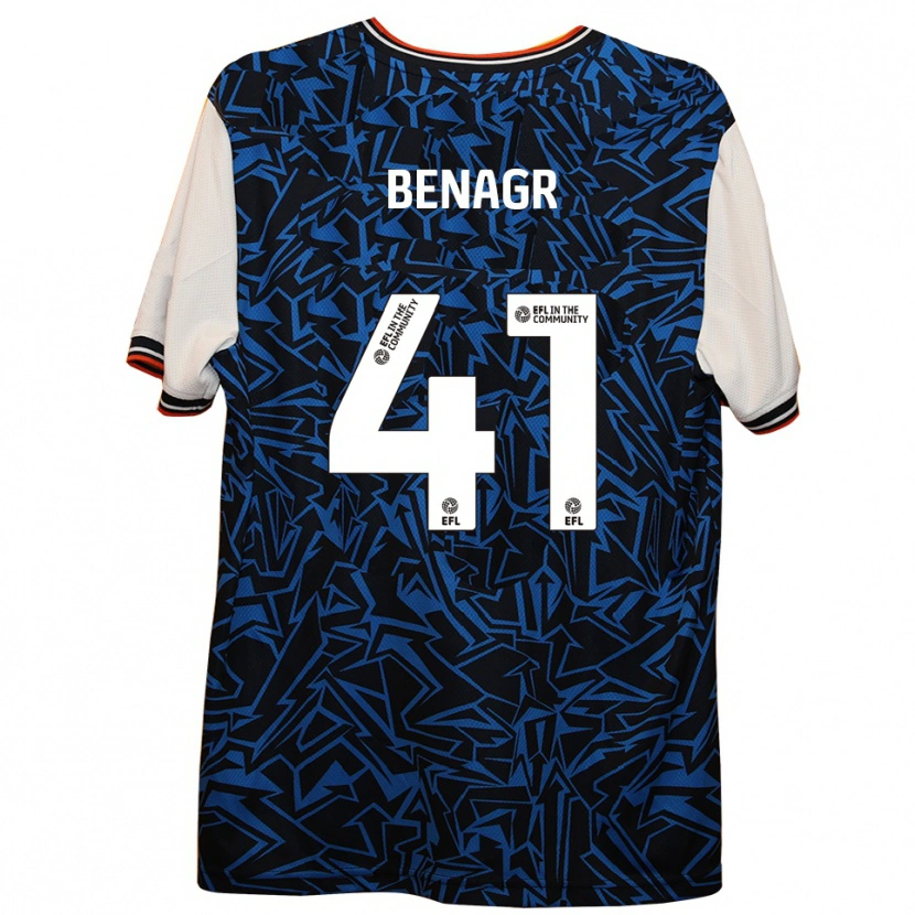 Danxen Damen Benedict Benagr #41 Blau Schwarz Weiß Auswärtstrikot Trikot 2025/26 T-Shirt Österreich