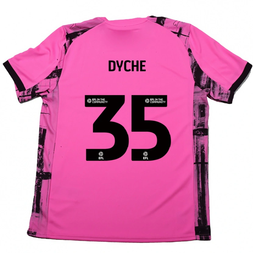 Danxen Damen Max Dyche #35 Rosenrot Schwarz Auswärtstrikot Trikot 2025/26 T-Shirt Österreich