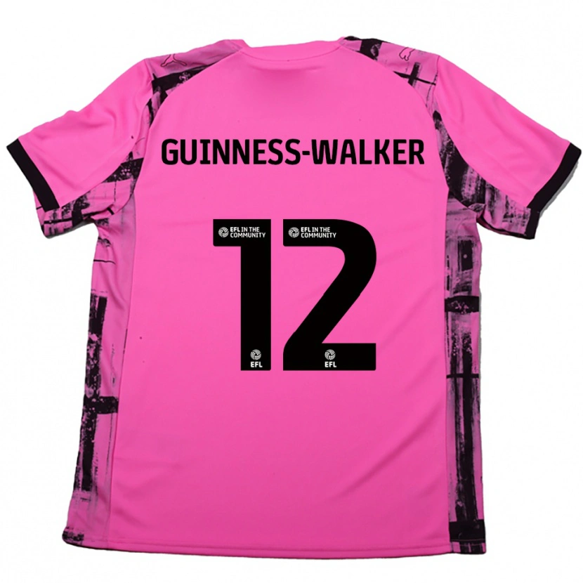 Danxen Damen Nesta Guinness-Walker #12 Rosenrot Schwarz Auswärtstrikot Trikot 2025/26 T-Shirt Österreich