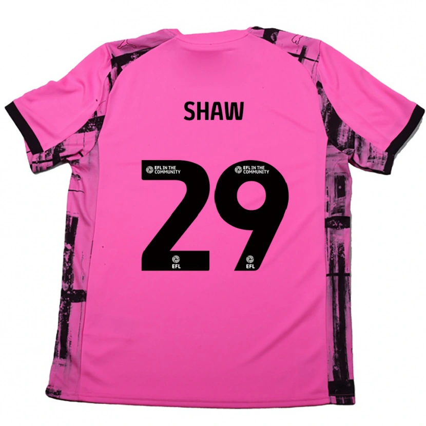 Danxen Damen Liam Shaw #29 Rosenrot Schwarz Auswärtstrikot Trikot 2025/26 T-Shirt Österreich
