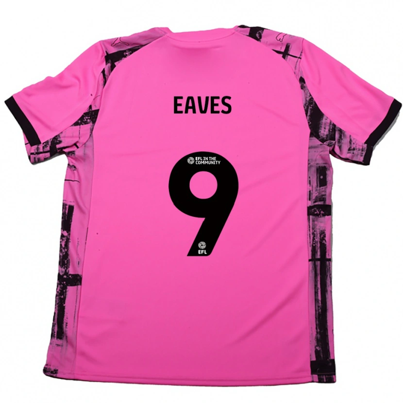 Danxen Damen Tom Eaves #9 Rosenrot Schwarz Auswärtstrikot Trikot 2025/26 T-Shirt Österreich