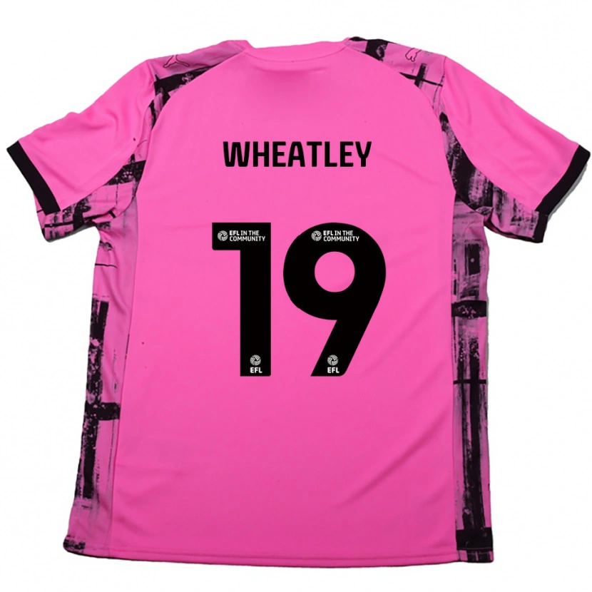 Danxen Damen Ethan Wheatley #19 Rosenrot Schwarz Auswärtstrikot Trikot 2025/26 T-Shirt Österreich