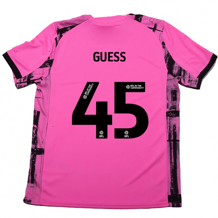 Danxen Damen Harry Guess #45 Rosenrot Schwarz Auswärtstrikot Trikot 2025/26 T-Shirt Österreich