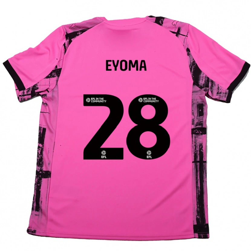 Danxen Damen Timothy Eyoma #28 Rosenrot Schwarz Auswärtstrikot Trikot 2025/26 T-Shirt Österreich