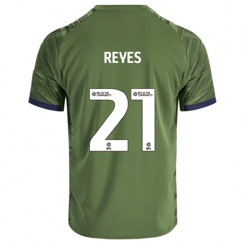 Danxen Damen Vicente Reyes #21 Grün Weiß Auswärtstrikot Trikot 2025/26 T-Shirt Österreich