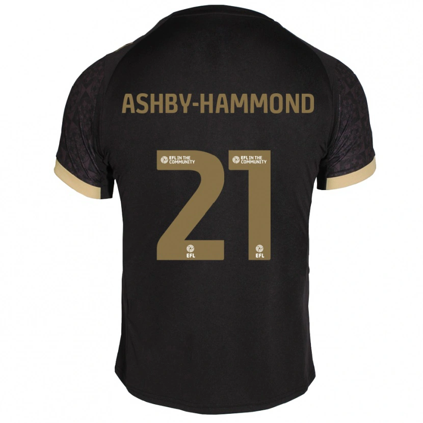 Danxen Damen Luca Ashby-Hammond #21 Schwarz Gold Auswärtstrikot Trikot 2025/26 T-Shirt Österreich