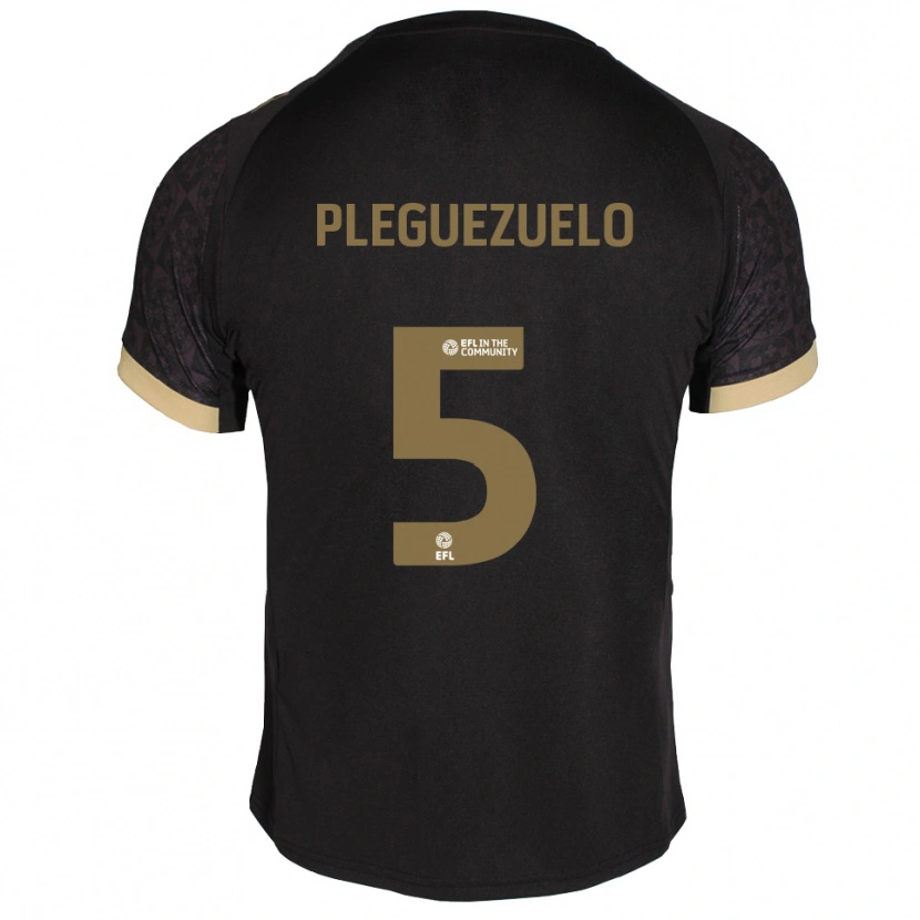 Danxen Damen Julio Pleguezuelo #5 Schwarz Gold Auswärtstrikot Trikot 2025/26 T-Shirt Österreich