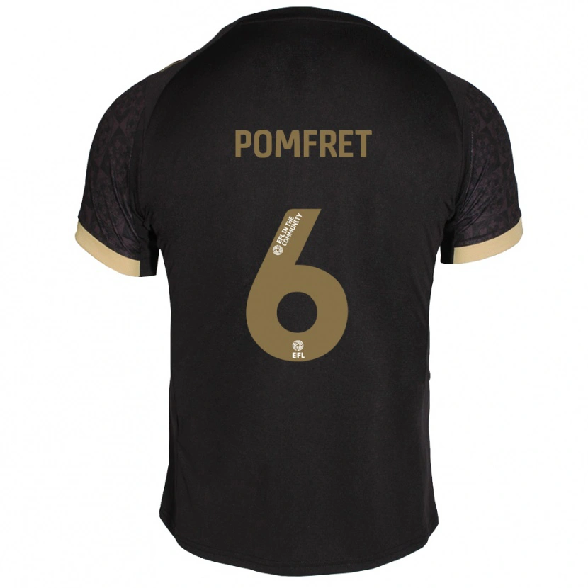 Danxen Damen Taya Pomfret #6 Schwarz Gold Auswärtstrikot Trikot 2025/26 T-Shirt Österreich