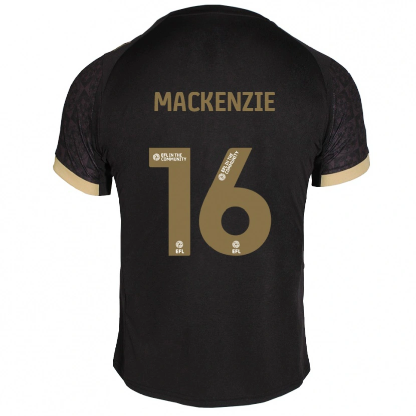 Danxen Damen Jack Mackenzie #16 Schwarz Gold Auswärtstrikot Trikot 2025/26 T-Shirt Österreich