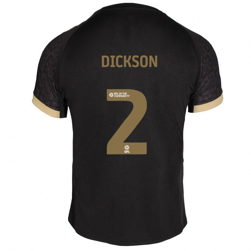 Danxen Damen Kathryn Dickson #2 Schwarz Gold Auswärtstrikot Trikot 2025/26 T-Shirt Österreich
