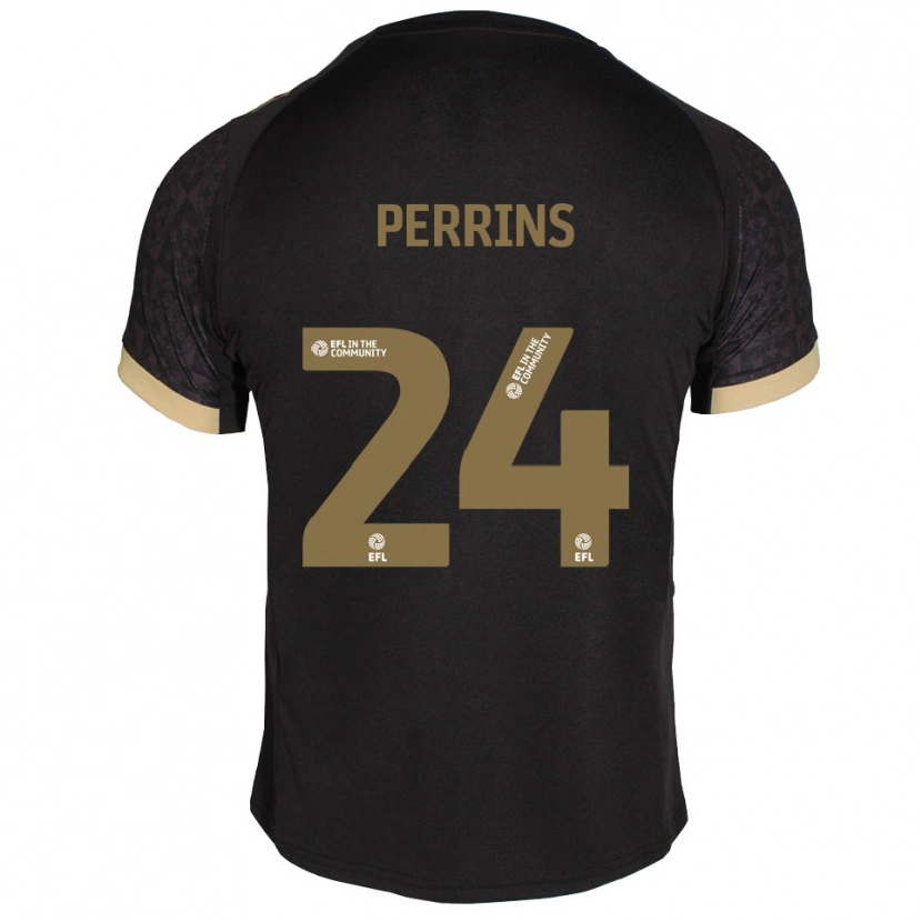 Danxen Damen Grace Perrins #24 Schwarz Gold Auswärtstrikot Trikot 2025/26 T-Shirt Österreich