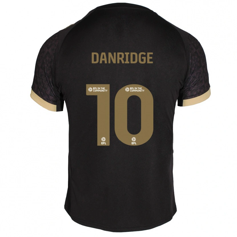 Danxen Damen Rebecca Danridge #10 Schwarz Gold Auswärtstrikot Trikot 2025/26 T-Shirt Österreich