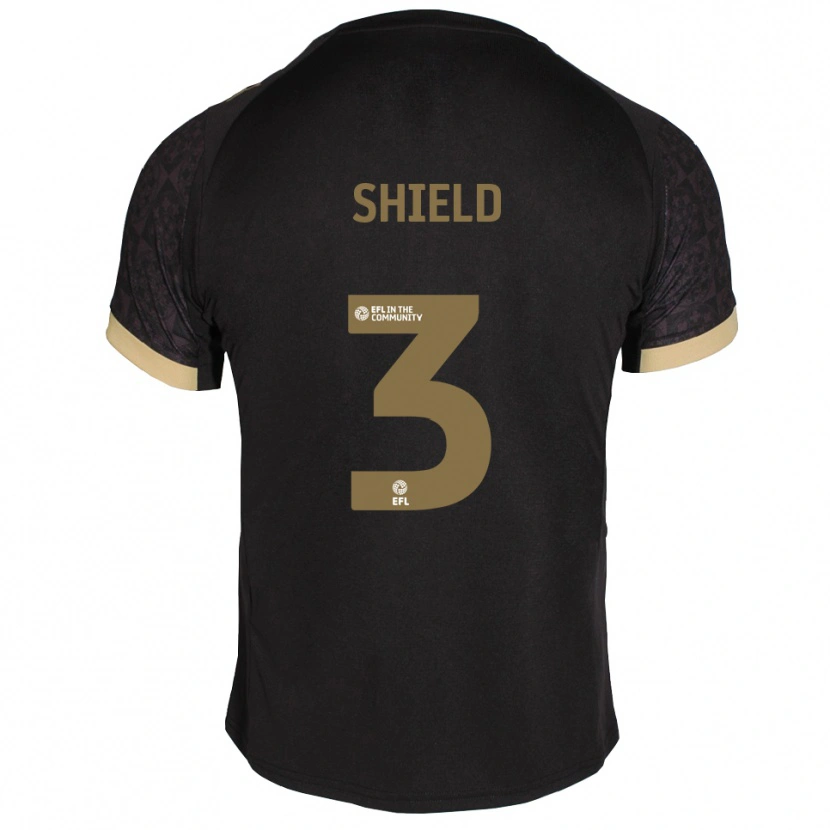 Danxen Damen Harry Shield #3 Schwarz Gold Auswärtstrikot Trikot 2025/26 T-Shirt Österreich