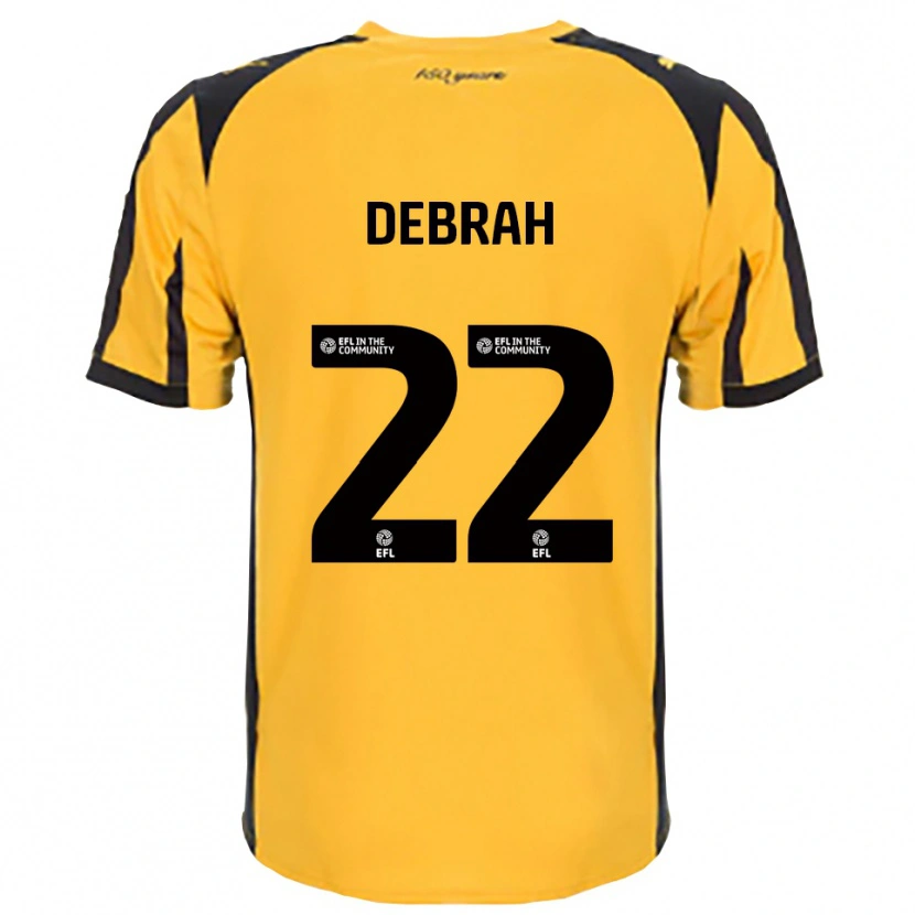 Danxen Damen Jesse Debrah #22 Orange Schwarz Auswärtstrikot Trikot 2025/26 T-Shirt Österreich