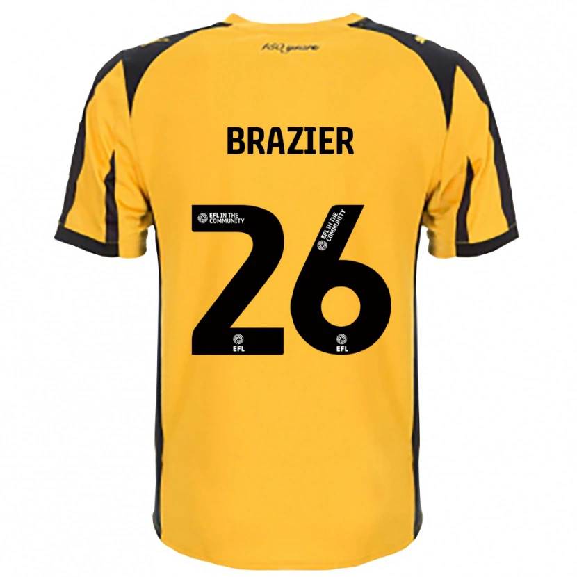 Danxen Damen Liam Brazier #26 Orange Schwarz Auswärtstrikot Trikot 2025/26 T-Shirt Österreich