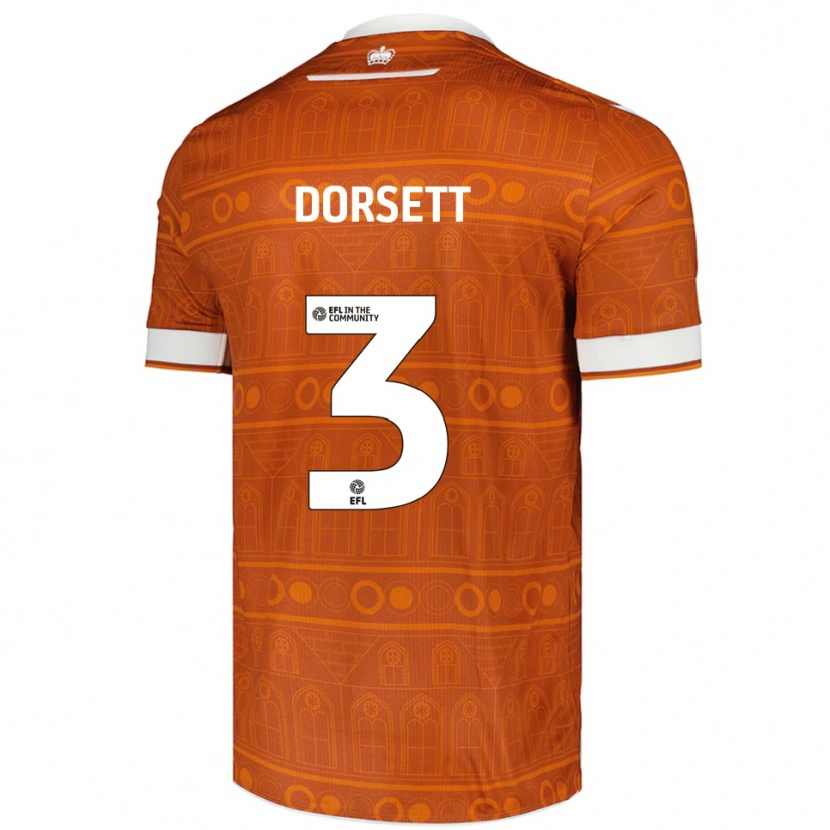 Danxen Damen Jeriel Dorsett #3 Orange Weiß Auswärtstrikot Trikot 2025/26 T-Shirt Österreich