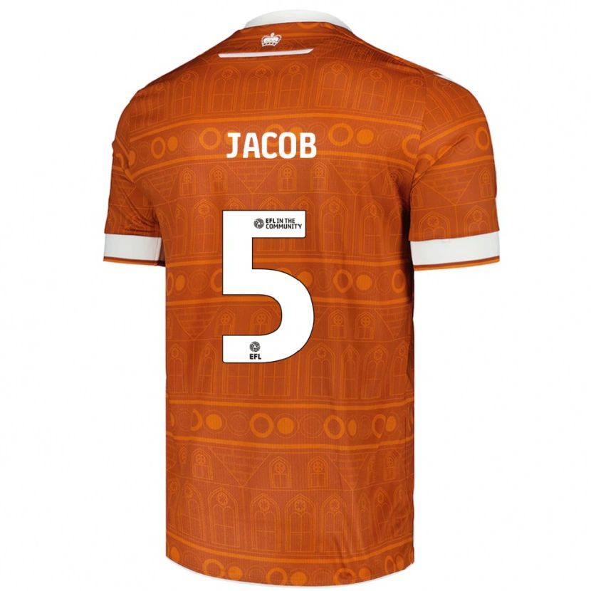 Danxen Damen Matty Jacob #5 Orange Weiß Auswärtstrikot Trikot 2025/26 T-Shirt Österreich