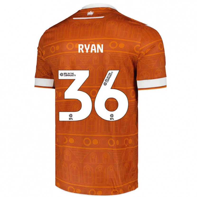 Danxen Damen John Ryan #36 Orange Weiß Auswärtstrikot Trikot 2025/26 T-Shirt Österreich
