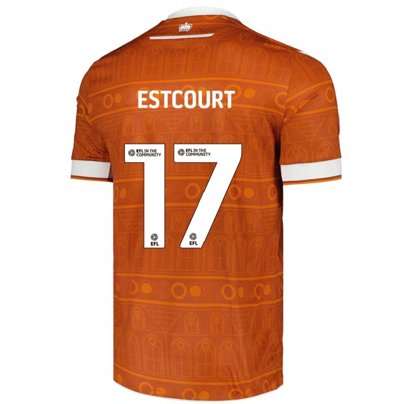 Danxen Damen Charlie Estcourt #17 Orange Weiß Auswärtstrikot Trikot 2025/26 T-Shirt Österreich