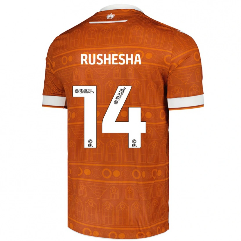 Danxen Damen Tivonge Rushesha #14 Orange Weiß Auswärtstrikot Trikot 2025/26 T-Shirt Österreich