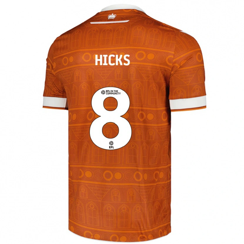 Danxen Damen David Hicks #8 Orange Weiß Auswärtstrikot Trikot 2025/26 T-Shirt Österreich