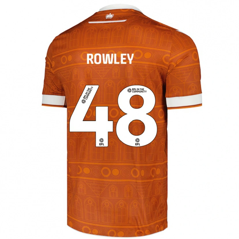 Danxen Damen Matthew Rowley #48 Orange Weiß Auswärtstrikot Trikot 2025/26 T-Shirt Österreich