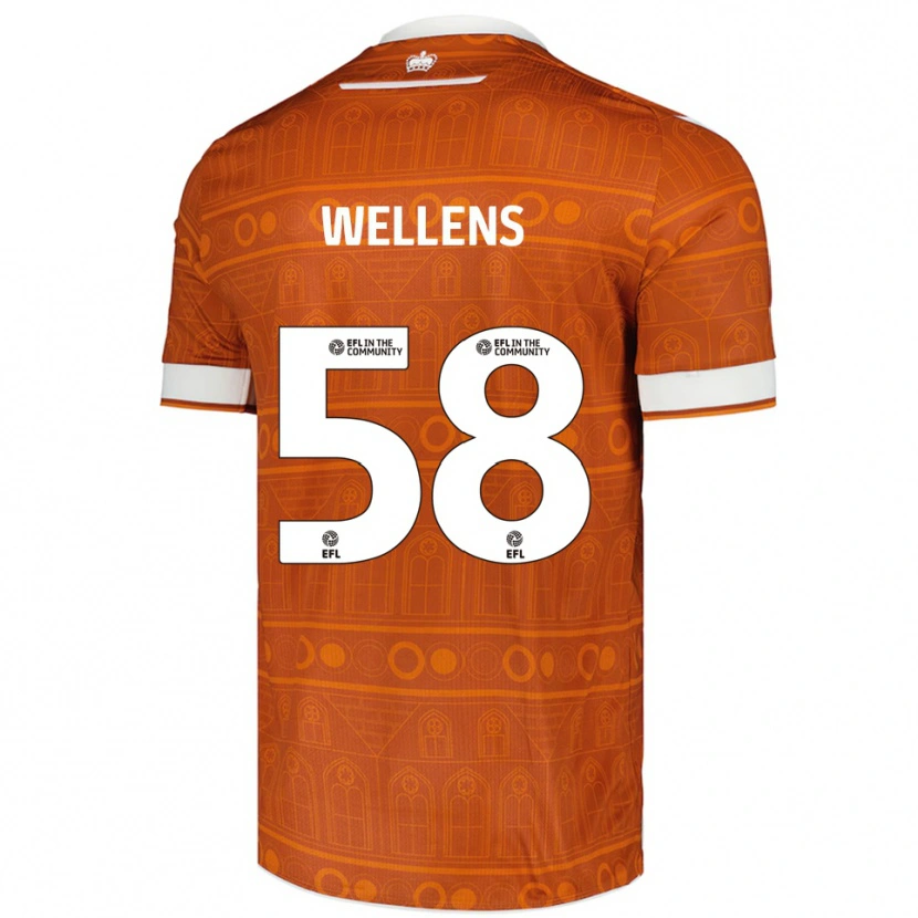 Danxen Damen Charlie Wellens #58 Orange Weiß Auswärtstrikot Trikot 2025/26 T-Shirt Österreich