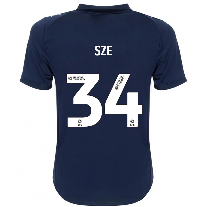 Danxen Damen Chris Sze #34 Marine Weiß Auswärtstrikot Trikot 2025/26 T-Shirt Österreich