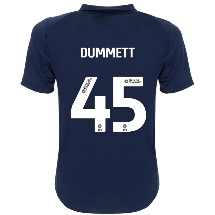 Danxen Damen Paul Dummett #45 Marine Weiß Auswärtstrikot Trikot 2025/26 T-Shirt Österreich