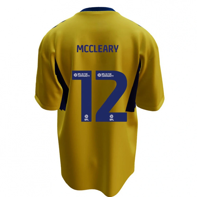 Danxen Damen Garath Mccleary #12 Gelb Blau Auswärtstrikot Trikot 2025/26 T-Shirt Österreich