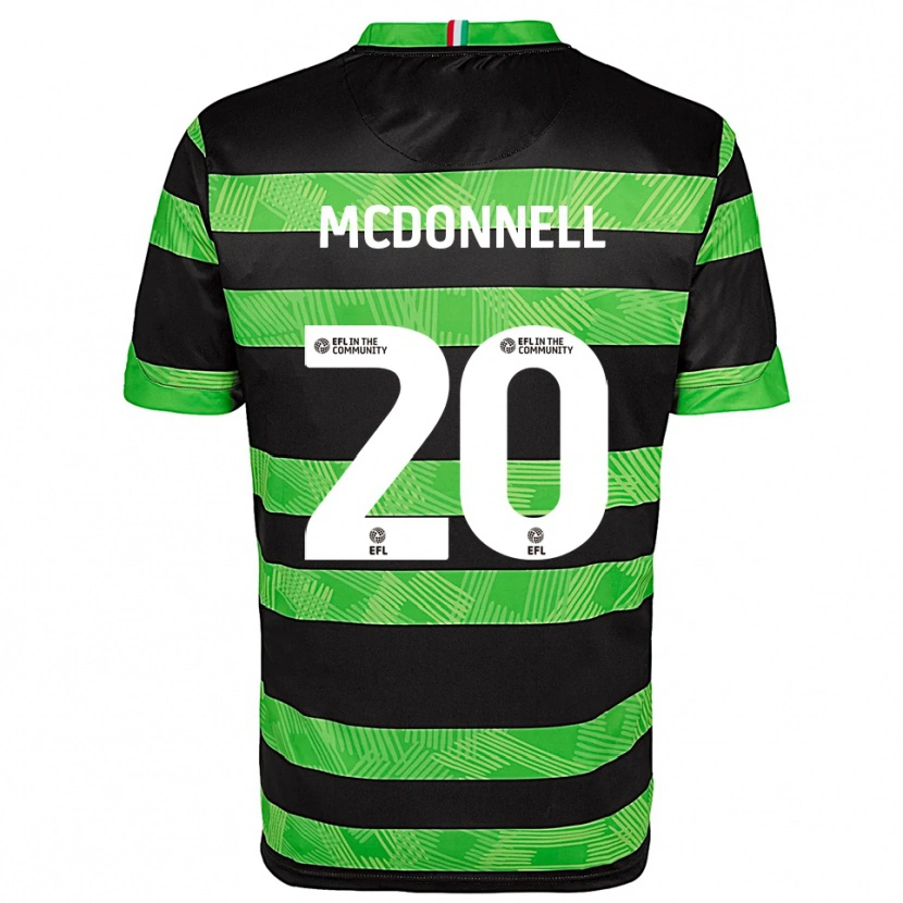 Danxen Damen Joe Mcdonnell #20 Schwarz Grün Auswärtstrikot Trikot 2025/26 T-Shirt Österreich
