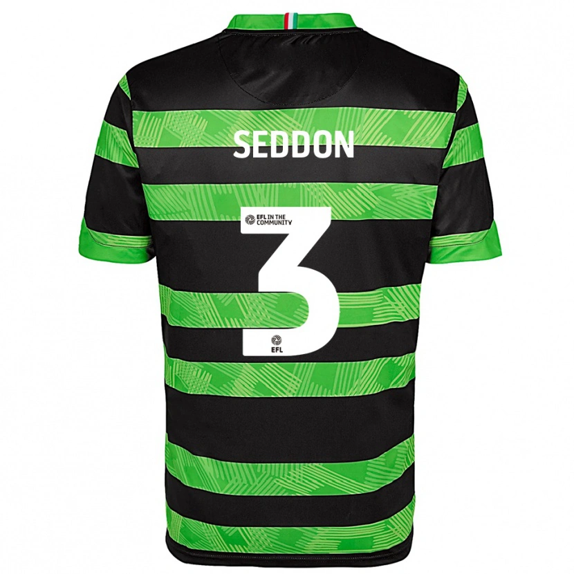 Danxen Damen Steve Seddon #3 Schwarz Grün Auswärtstrikot Trikot 2025/26 T-Shirt Österreich