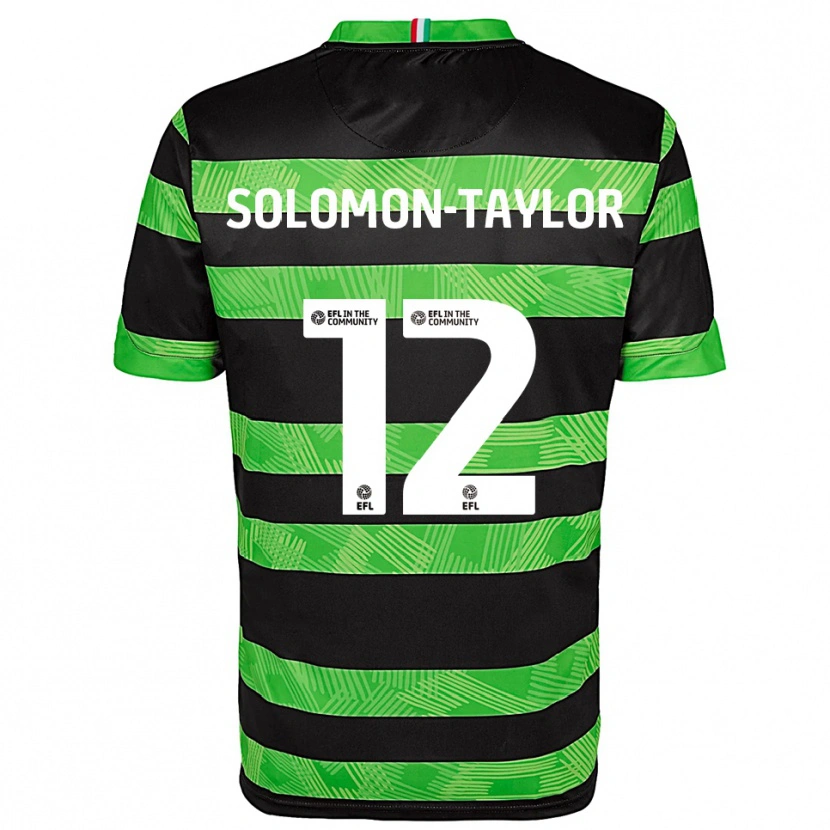 Danxen Damen Kau'inohea Solomon-Taylor #12 Schwarz Grün Auswärtstrikot Trikot 2025/26 T-Shirt Österreich